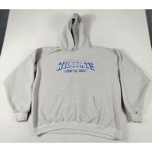 Vintage AS Sports Hoodie Mens XL Gray Kentucky Wildcats NCAA Basketball Athletic